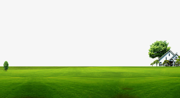 草地别墅背景素材免抠其他元素