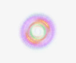 空心圆形炫光效果元素免抠