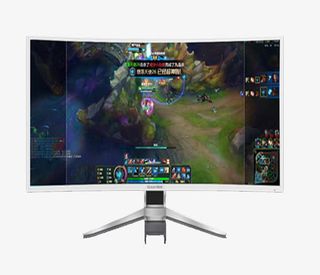 电竞曲面显示屏免抠