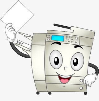 可爱复印机免抠
