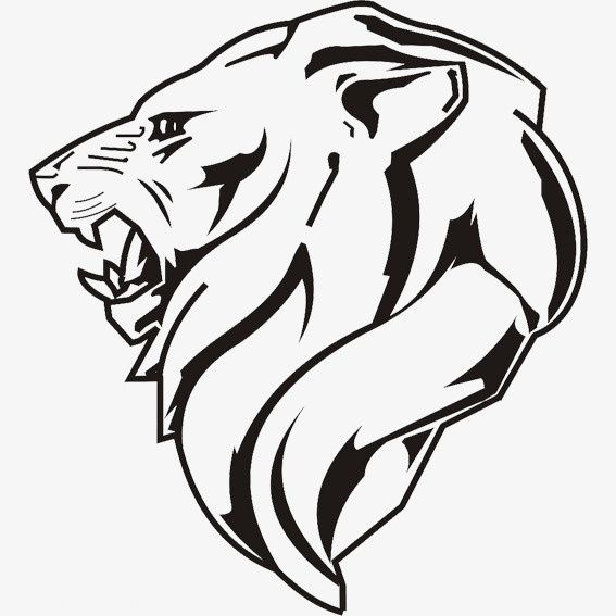 黑白狮子头免抠