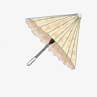 手绘卡通油纸伞古风免抠