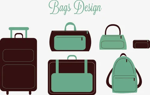多种款式的箱包免抠