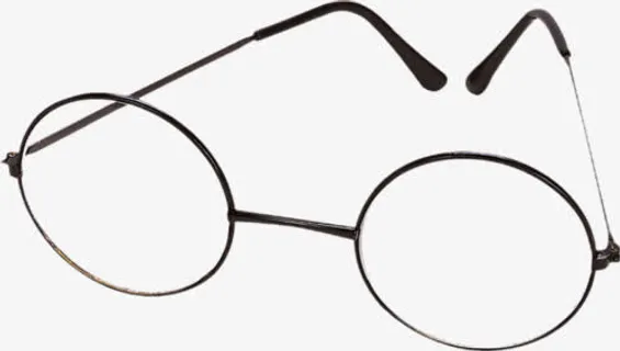 复古简约眼镜免抠