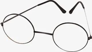 复古简约眼镜免抠