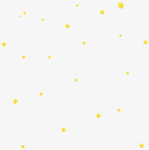 黄色小星星免抠