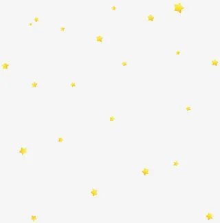 黄色小星星免抠
