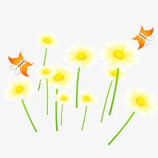 蒲公英的花朵矢量素材免抠