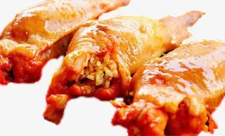 黄金奥尔良嫩烤鸡翅包饭免抠