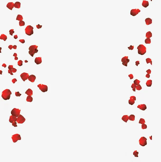 散落的花瓣免抠