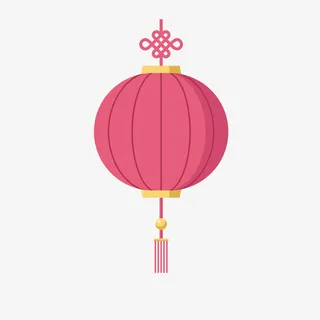 粉色灯笼免抠