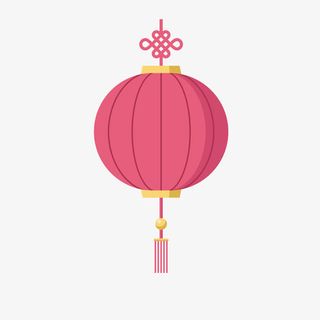 粉色灯笼免抠