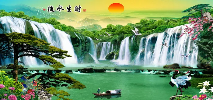 山水风景画高清