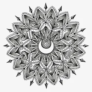 矢量月亮底纹免抠