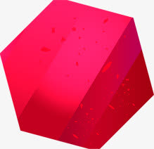 粉色六边形图案七夕免抠
