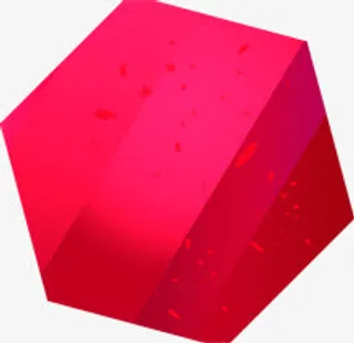 粉色六边形图案七夕免抠