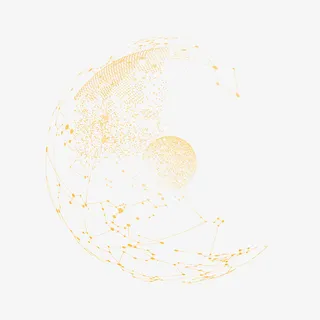 高清地球与科技抽象线条矢量免抠