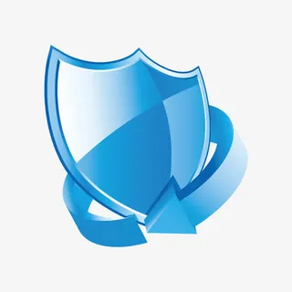 蓝色循环元素免抠