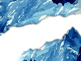 实物，雪山，好看元素免抠