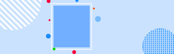 蓝色创意简约促销banner高清