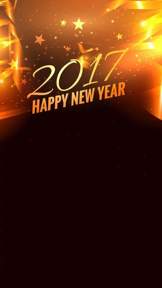 2017年新年金黄色炫光H5高清