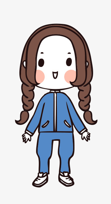 人物手绘插画可爱素材93免抠