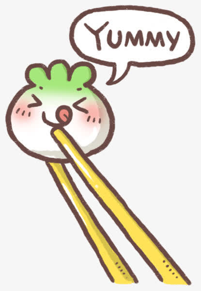 筷子和饺子免抠