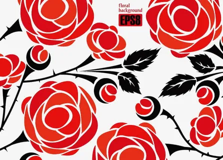 玫瑰花底纹免抠