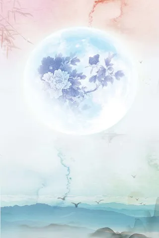 中国风中秋国庆节日促销海报背景素材高清