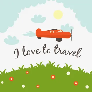 矢量旅游创意图免抠