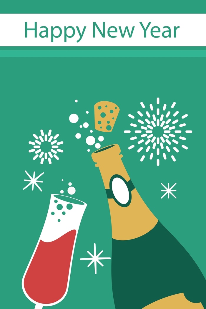新年快乐矢量派对背景高清