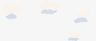 黄色漂浮云朵免抠