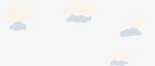 黄色漂浮云朵免抠