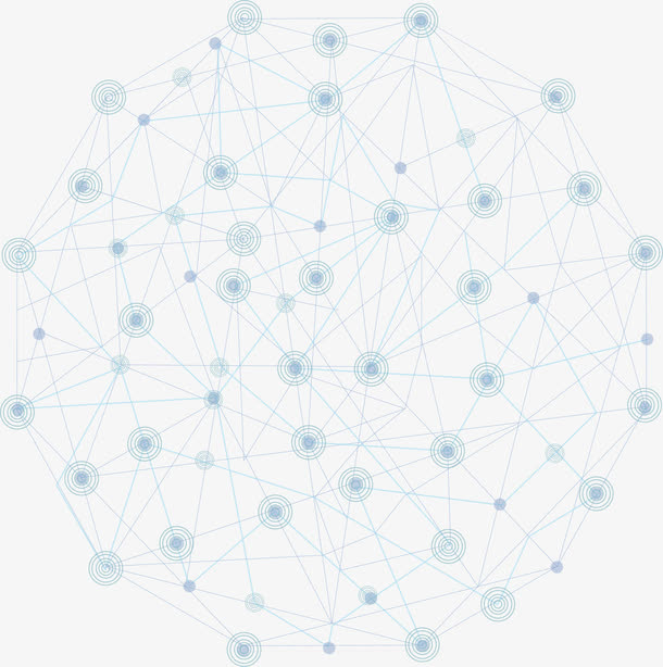 蓝色科技节点结构免抠