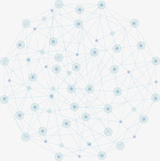 蓝色科技节点结构免抠