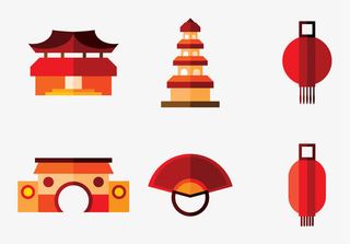 中国风传统建筑免抠