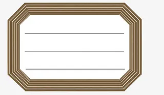 棕色信息牌免抠