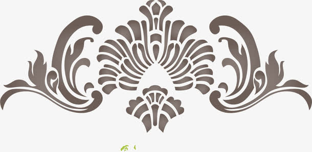 欧式的中国风式底纹免抠