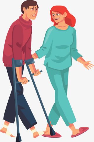 病人术后复健免抠