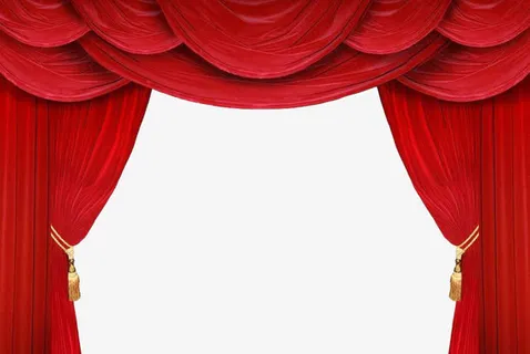 红色银幕素材免抠
