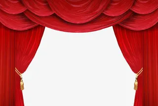 红色银幕素材免抠