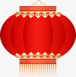 手绘红色灯笼健康教育素材免抠
