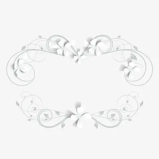 剪纸立体花免抠