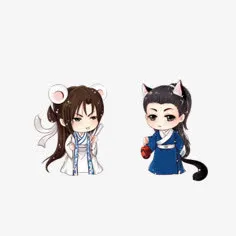 牛郎织女Q版人物免抠