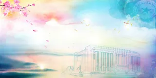 水彩八一建军节海报背景模板