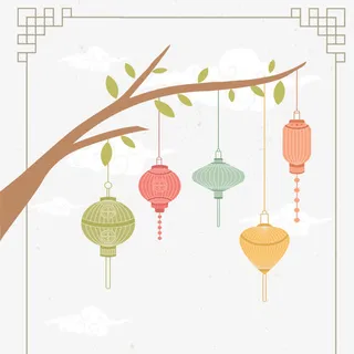 中秋节海报装饰免抠