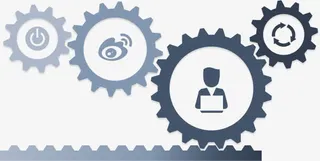 正在运转的齿轮ppt素材免抠