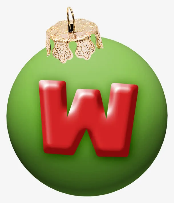 圣诞字母w免抠