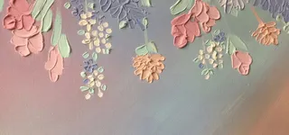 文艺油画花朵背景高清