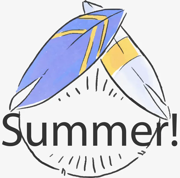 创意矢量手绘卡通夏日橘子插画免抠